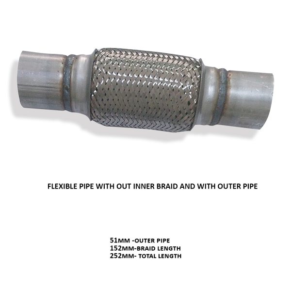 Flexible Pipe without Inner Braid and With Outer Pipe