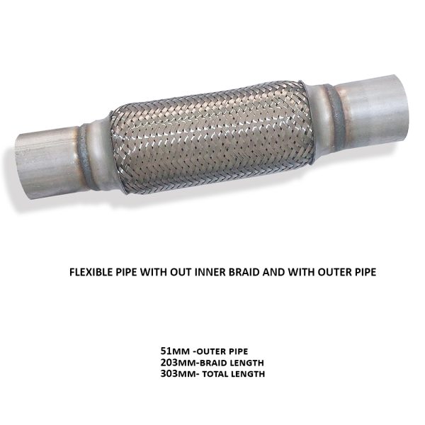 Flexible Pipe With Out Inner Braid and With Outer Pipe