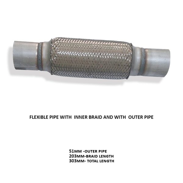 Flexible Pipe without Inner Braid and With Outer Pipe