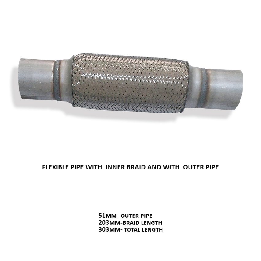 Flexible Pipe without Inner Braid and With Outer Pipe