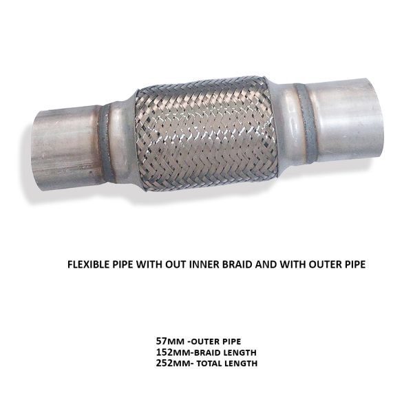Flexible Pipe With Out Inner Braid and With Outer Pipe