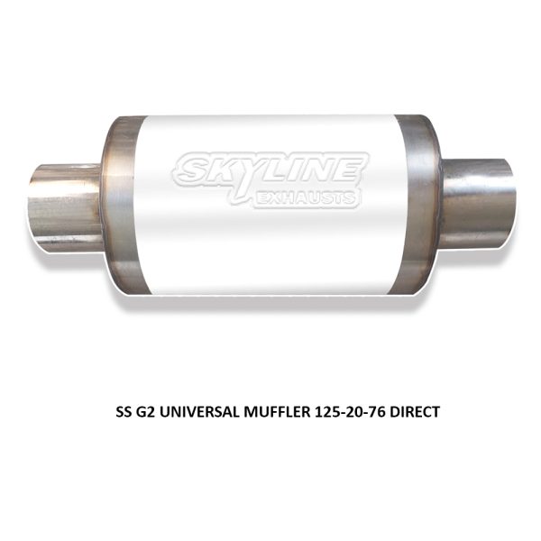 SS G2 UNIVERSAL MUFFLER 125-20-76 DIRECT