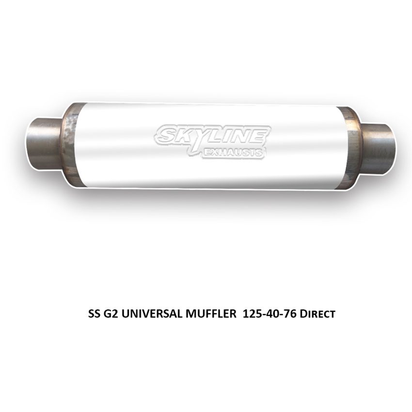SS G2 UNIVERSAL MUFFLER  125-40-76 Direct