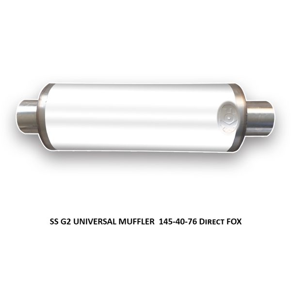 SS G2 UNIVERSAL MUFFLER  145-40-76 Direct FOX