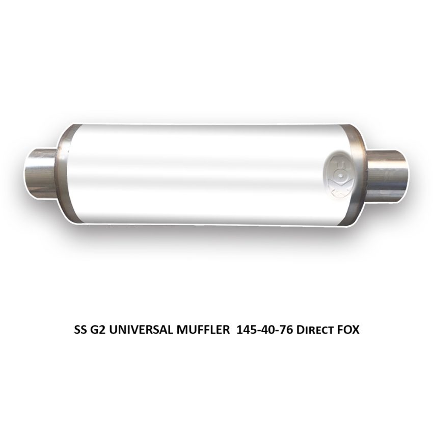 SS G2 UNIVERSAL MUFFLER  145-40-76 Direct FOX