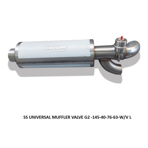 SS UNIVERSAL MUFFLER VALVE G2 -145-40-76-63-W-V L
