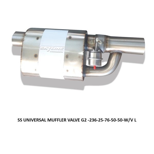 SS UNIVERSAL MUFFLER VALVE G2 -236-25-76-50-50-WV L