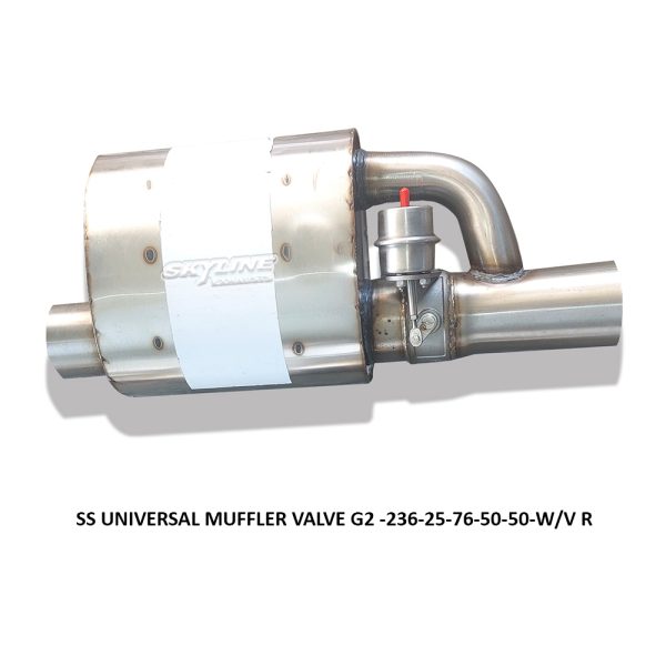 SS UNIVERSAL MUFFLER VALVE G2 -236-25-76-50-50-WV R