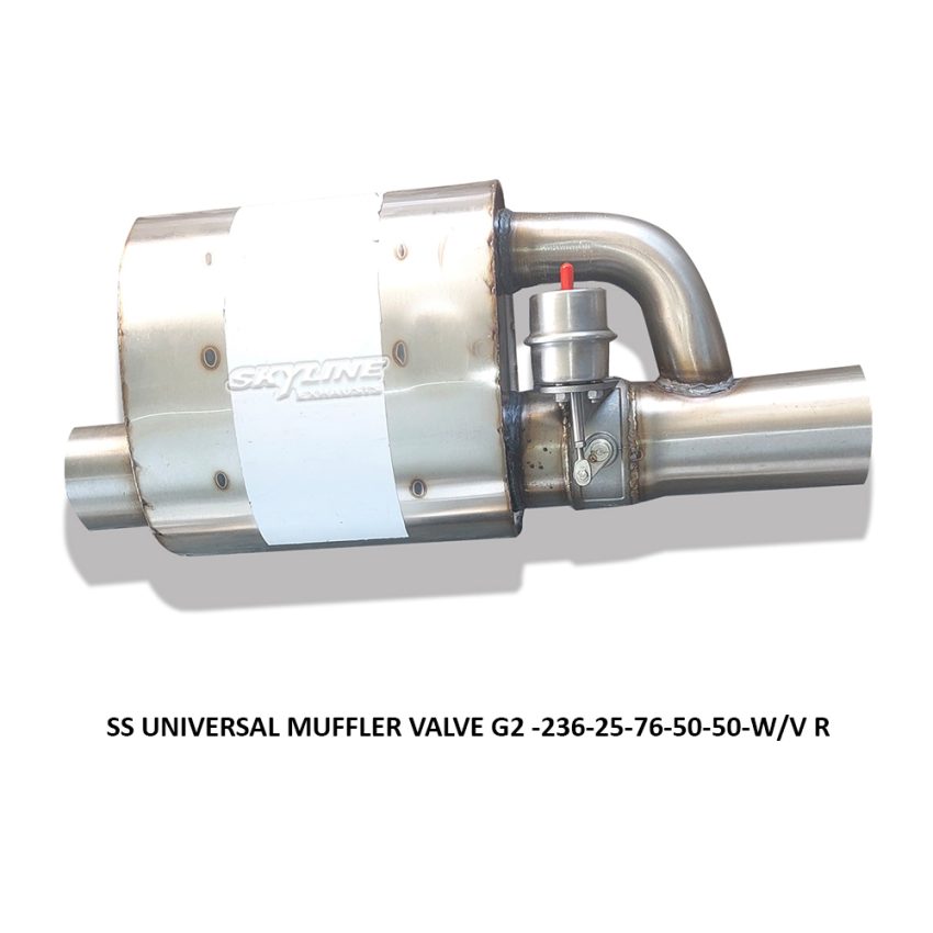 SS UNIVERSAL MUFFLER VALVE G2 -236-25-76-50-50-WV R