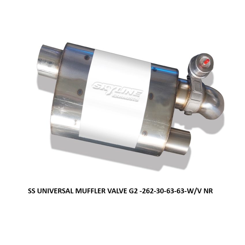 SS UNIVERSAL MUFFLER VALVE G2 -262-30-63-63-W-V NR