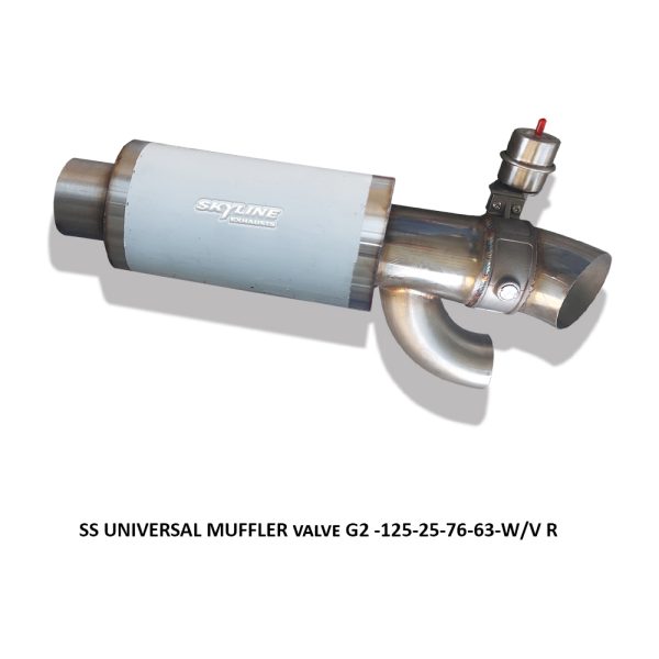 SS UNIVERSAL MUFFLER valve G2 -125-25-76-63-W-V R