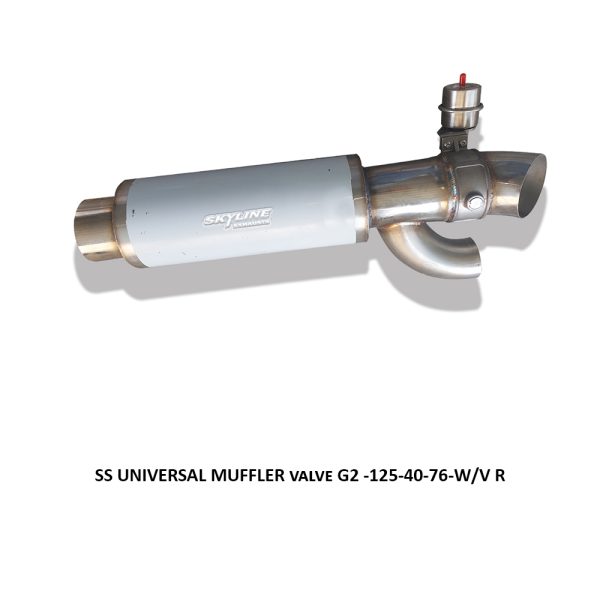 SS UNIVERSAL MUFFLER valve G2 -125-40-76-WV R