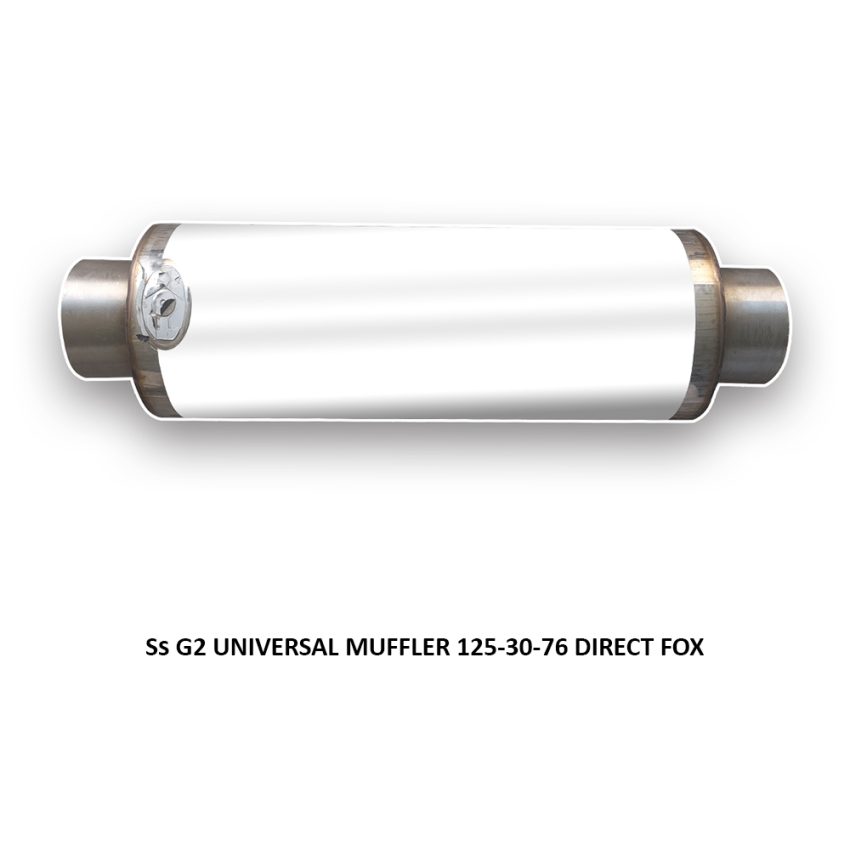 Ss G2 UNIVERSAL MUFFLER 125-30-76 DIRECT FOX