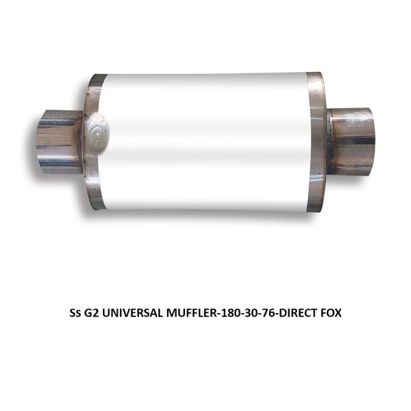 Ss G2 UNIVERSAL MUFFLER-180-30-76-DIRECT FOX