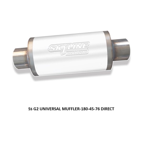 Ss G2 UNIVERSAL MUFFLER-180-45-76 DIRECT