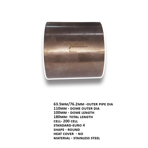 Ss Cat 200 Cell Euro 4 W/ Connection  110x100-R